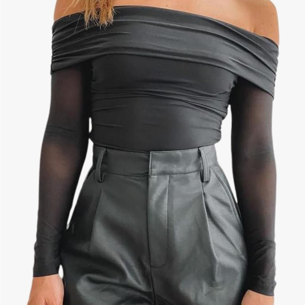 Elegant Black Off-Shoulder Top